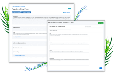 Contact Centre Coaching form