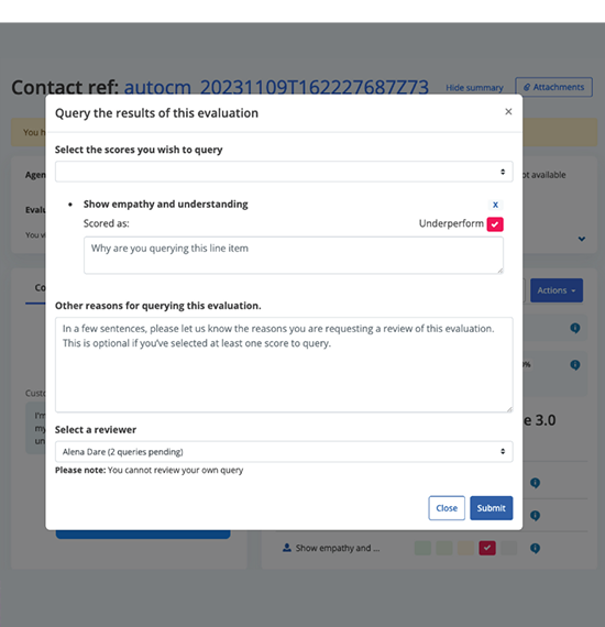 Reward agent experience, improve customer satisfaction