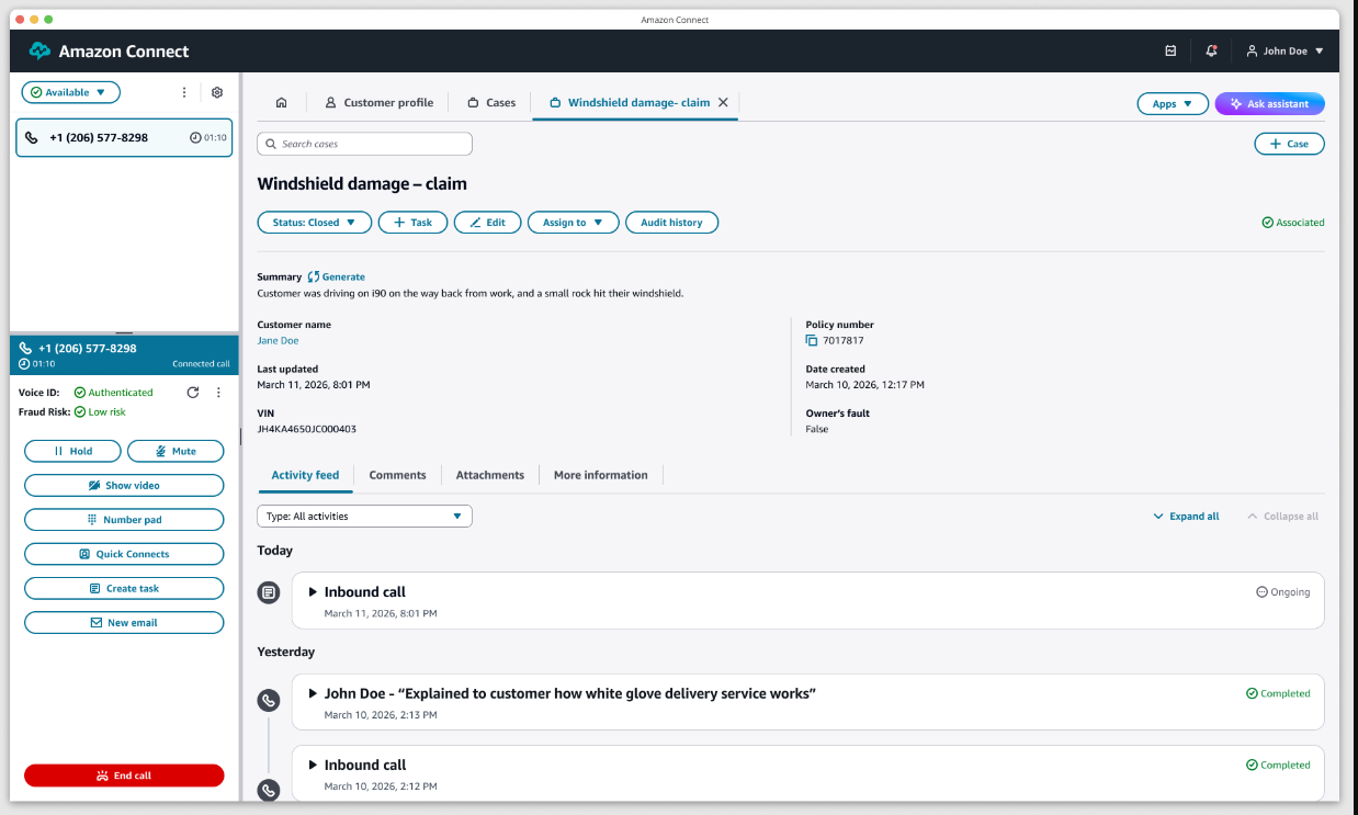 Agent Productivity: A single workspace surfaces context, AI guidance, and step-by-step workflows.