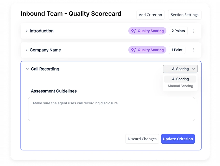 Automated Quality Assurance: Balto scores every call with AI, replacing random sampling with full coverage.
