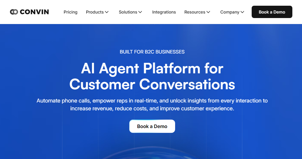 7. Convin (Best Alternative for Multilingual Global Contact Centers with AI-Native Architecture)