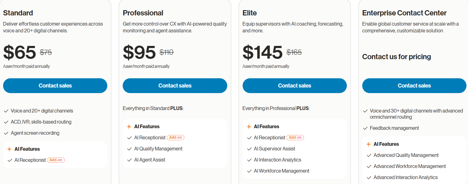 Pricing reflects different positioning