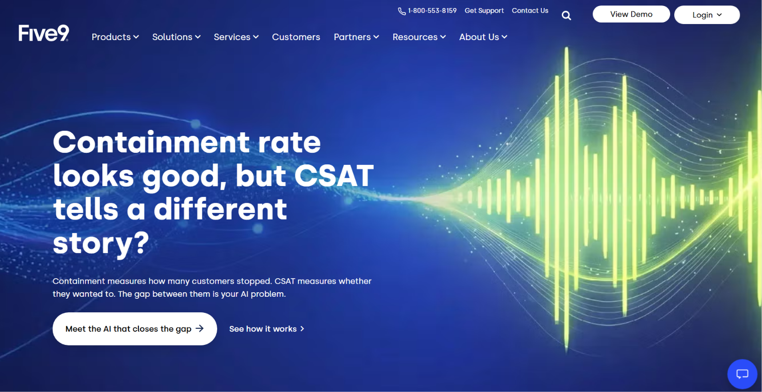 3. Five9 — Best Alternative for AI-Powered CCaaS With Predictable Licensing