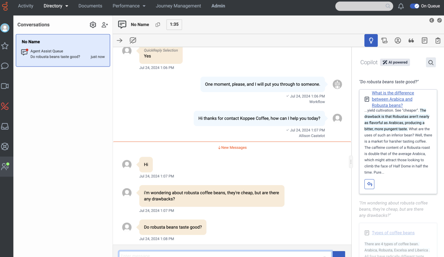 AI Automation: Genesys Cloud CX embeds virtual agents, copilots, and predictive routing directly into the platform.