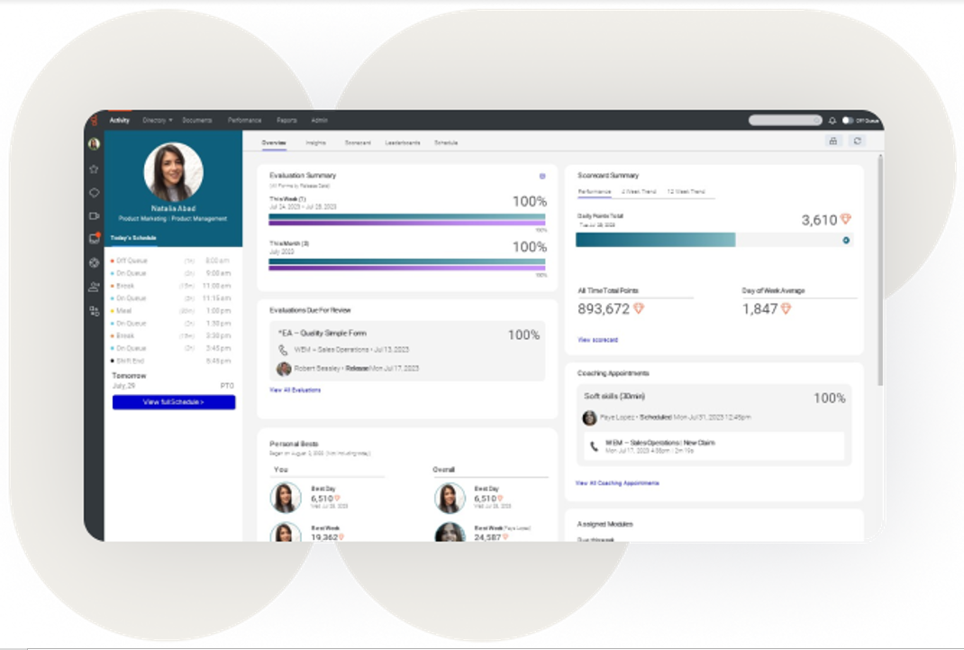Workforce Engagement Management: Genesys Cloud CX bundles scheduling, quality monitoring, and performance management natively.