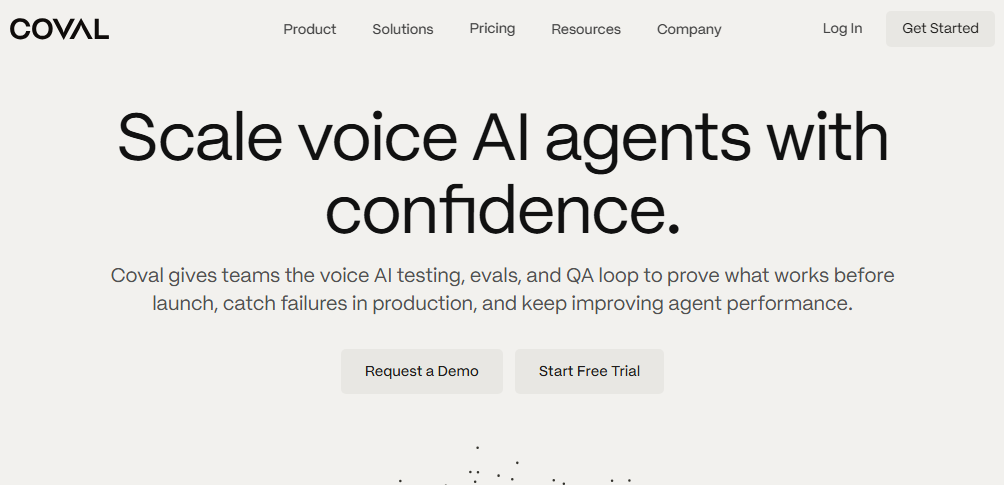 3. Coval — Best Alternative for Transparent Pricing & Simulation-First Voice AI Testing