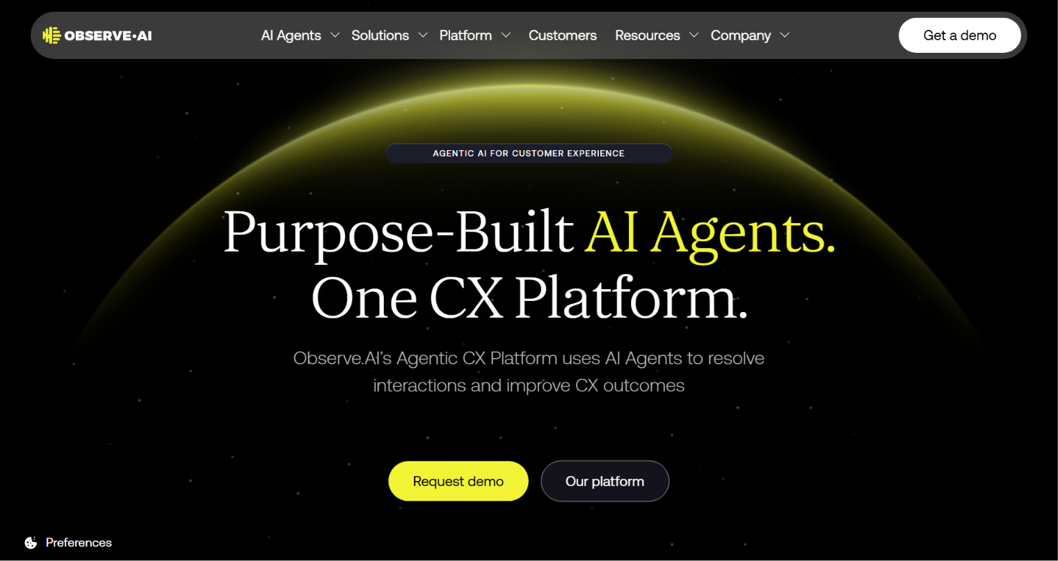 2. Observe.AI: Best Alternative for Enterprise-Scale Automated QA and Compliance Monitoring
