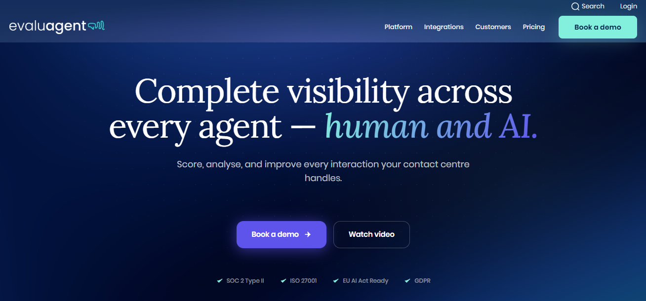 Best Level AI Alternative: evaluagent