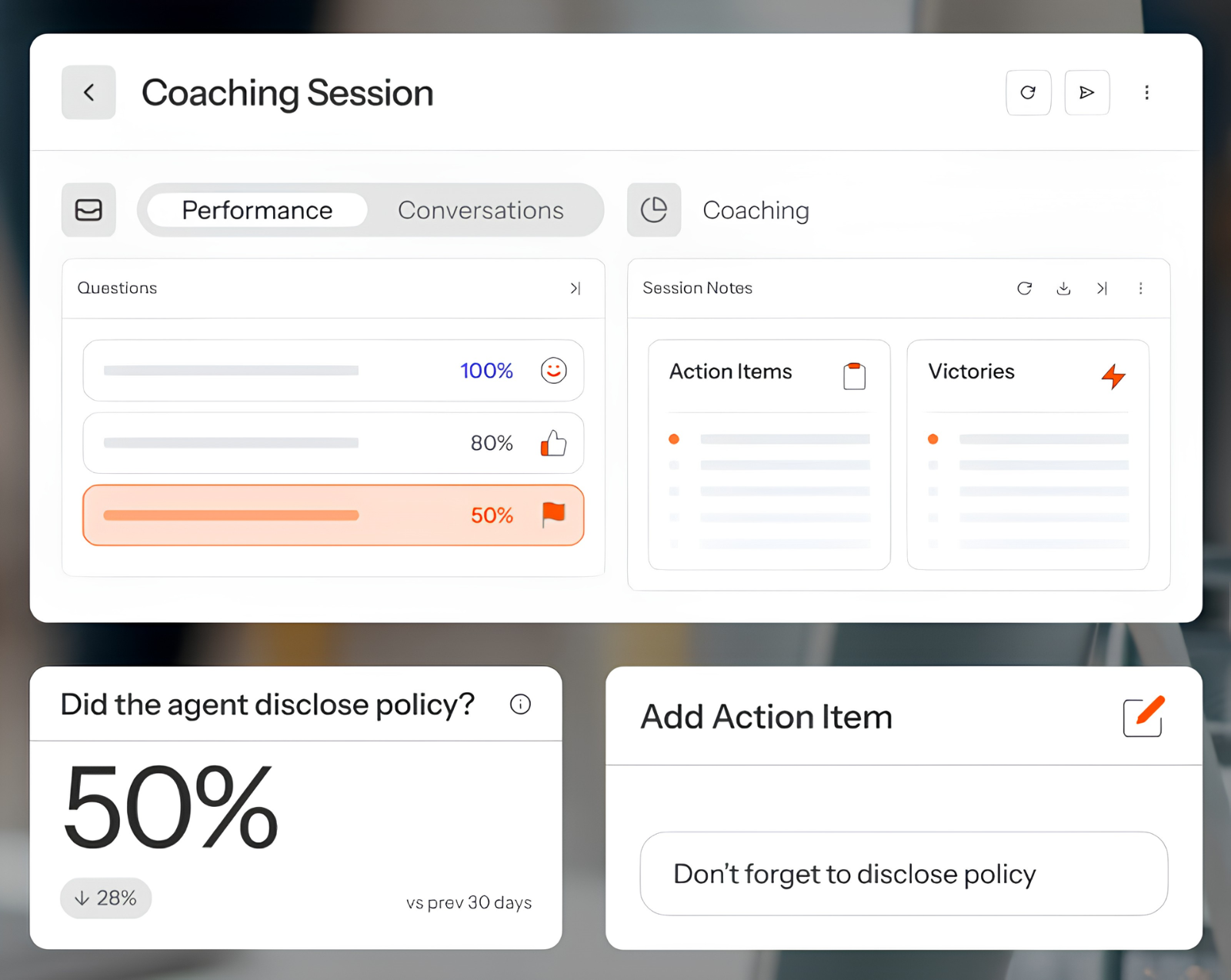 Coaching and Performance Improvement