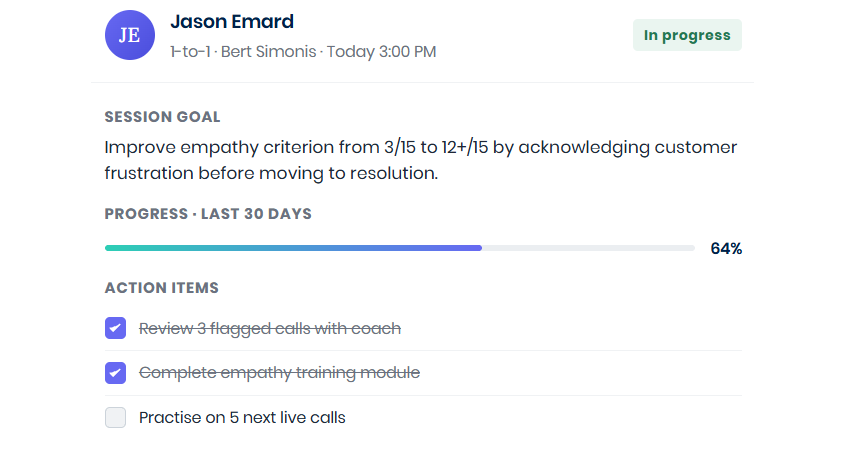 Closed-Loop Quality-to-Coaching: From Score to Improvement in One Platform