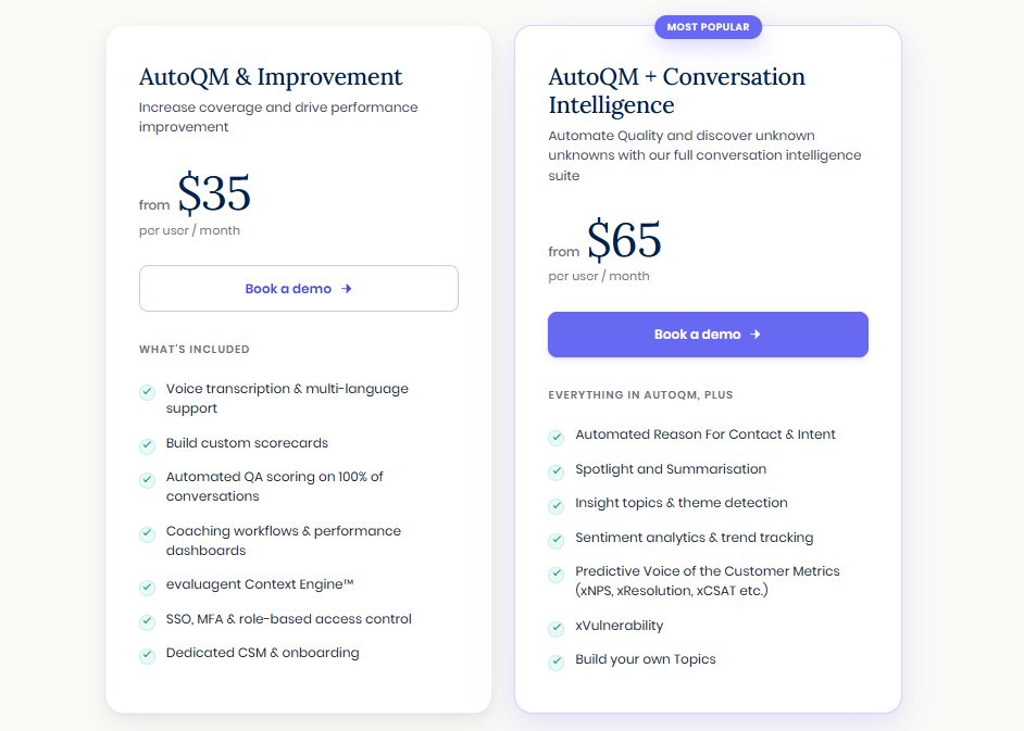 evaluagent Pricing