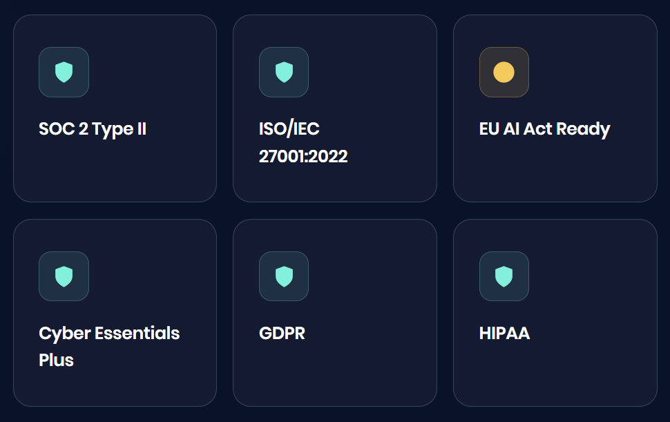 Security and compliance comparison