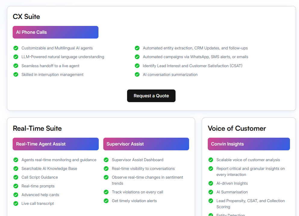 Convin Pricing