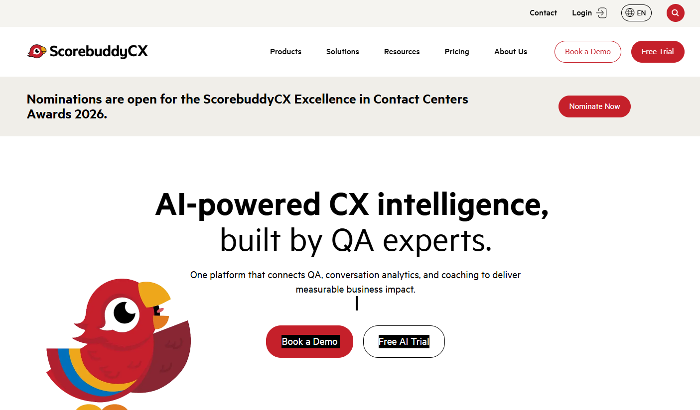ScorebuddyCX homepage